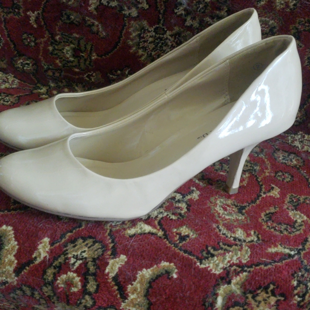 Beige High Heel Shoes